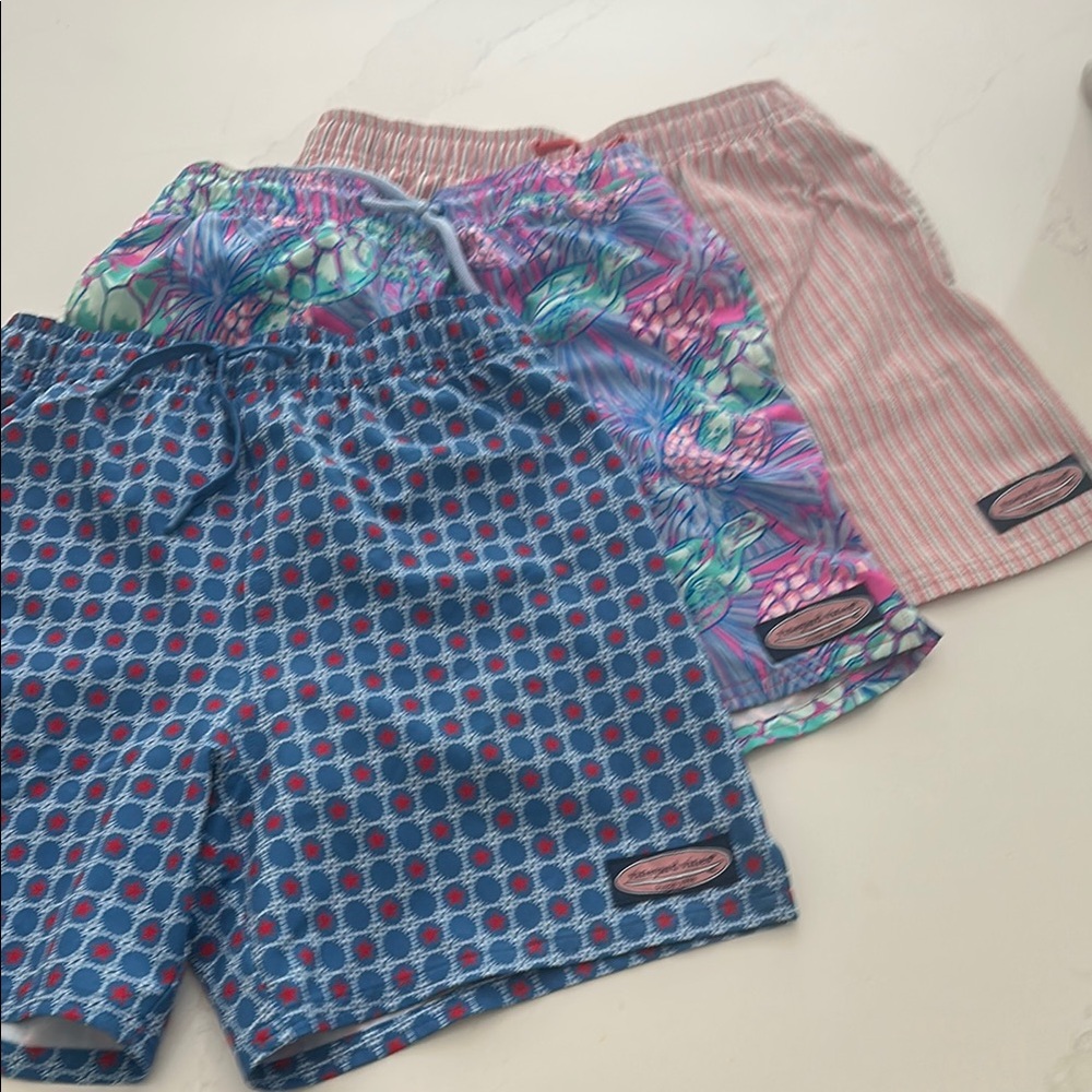 3 Pairs - Youth 10 Vineyard Vines Swim Trunks